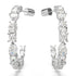 Swarovski Mesmera Rhodium Mixed Cuts Hoop Earrings