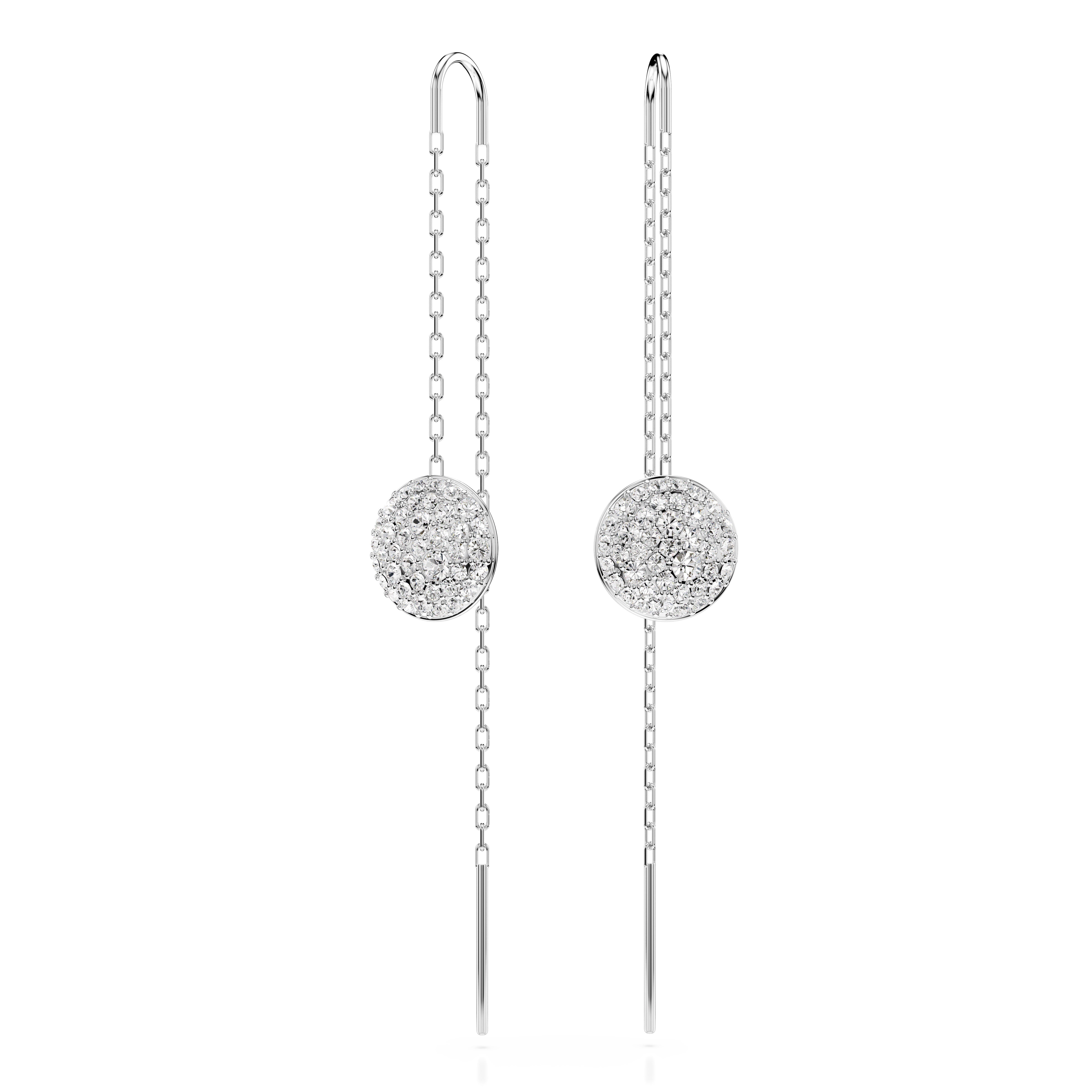 Swarovski Rhodium Meteora Drop Earrings