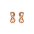 Swarovski Rose Tone Hyperbola Infinity Earrings