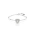 Swarovski Rhodium Hyperbola Heart Bangle