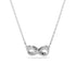 Swarovski Rhodium Hyperbola Pavé Infinity Necklace