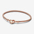 Pandora Moments Studded Chain Bracelet 14k Rose Gold