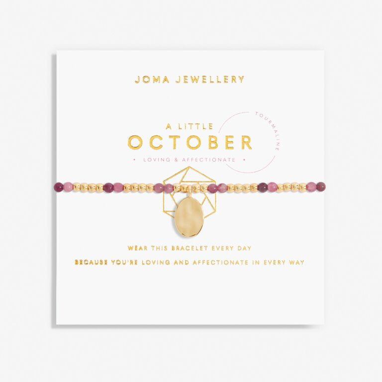 Joma A Little October Birthstone Tourmaline Gold Bracelet