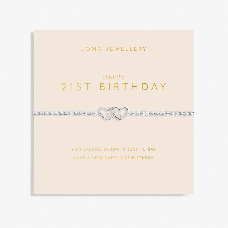 Joma Forever Yours Happy 21st Birthday Bracelet