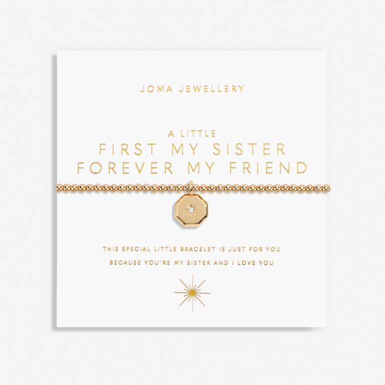 Joma Gold A Little First My Sister Forever My Friend Bracelet