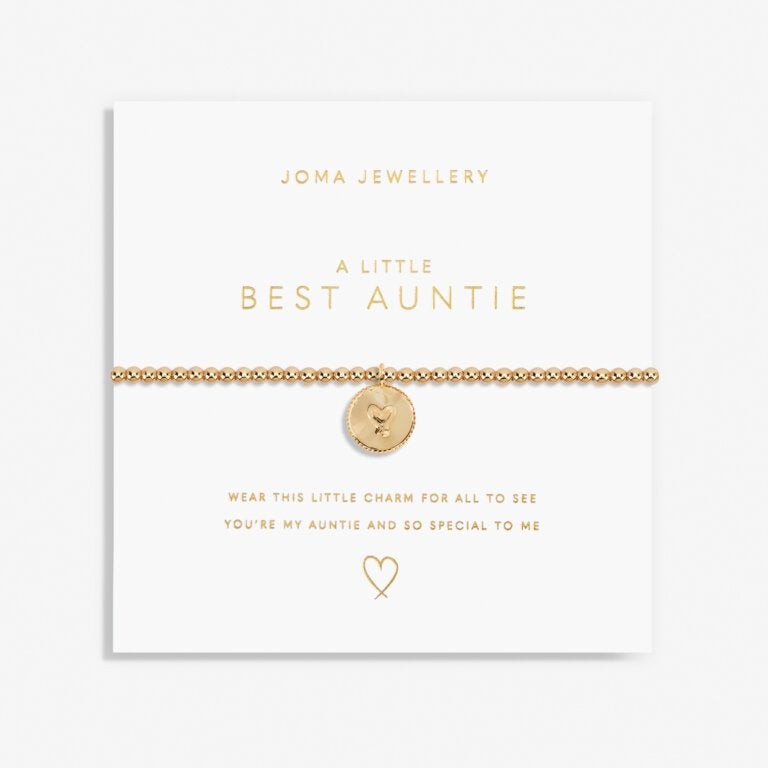 Joma Gold A Little Best Auntie Bracelet