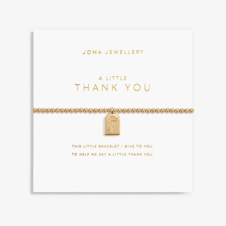 Joma Gold A Little Thank You Bracelet