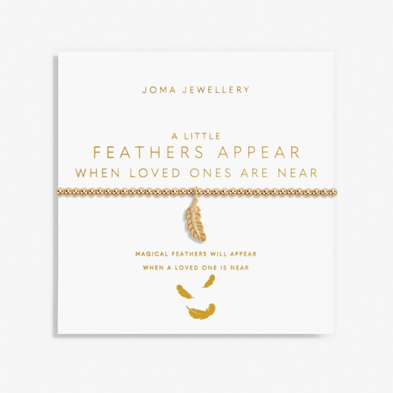 Joma Gold A Little Feathers Appear When Loved ones Are Near Bracelet