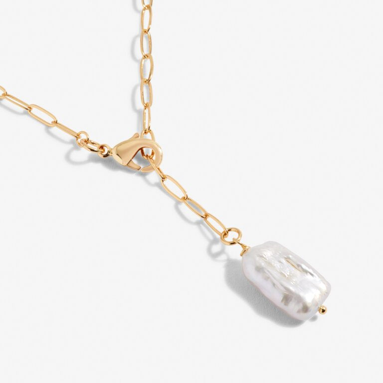 Joma Lumi Pearl Chain Gold Necklace