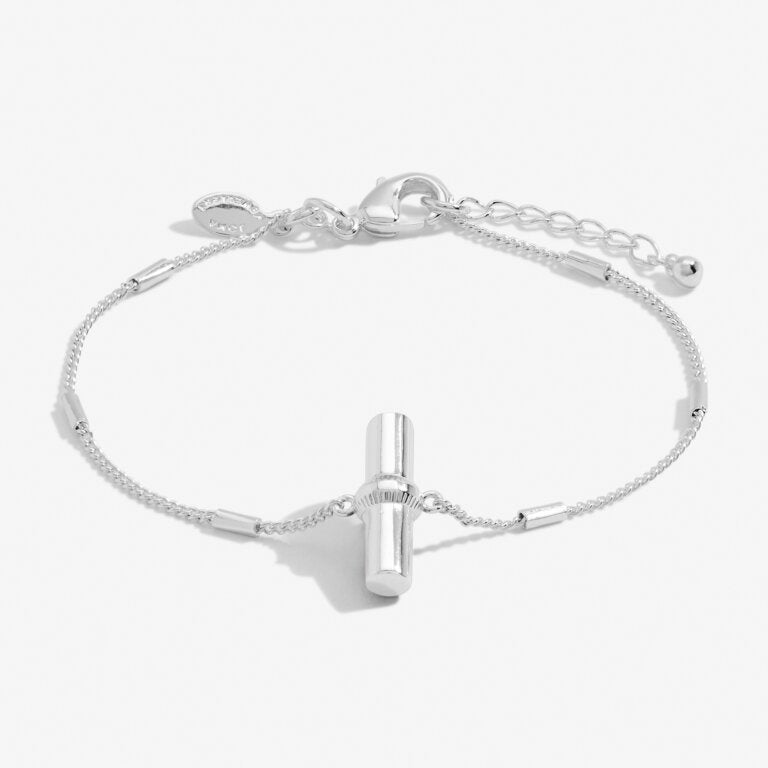 Joma Aura Silver Bar Bracelet