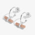 Joma Aura Rhodochrosite Bar Hoop Earrings