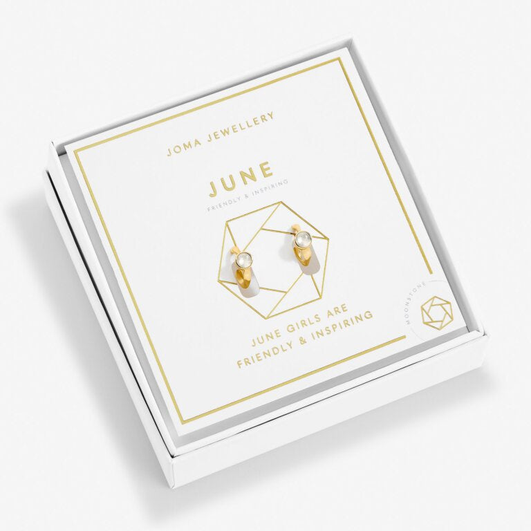 Joma June Birthstone Hoop Earrings