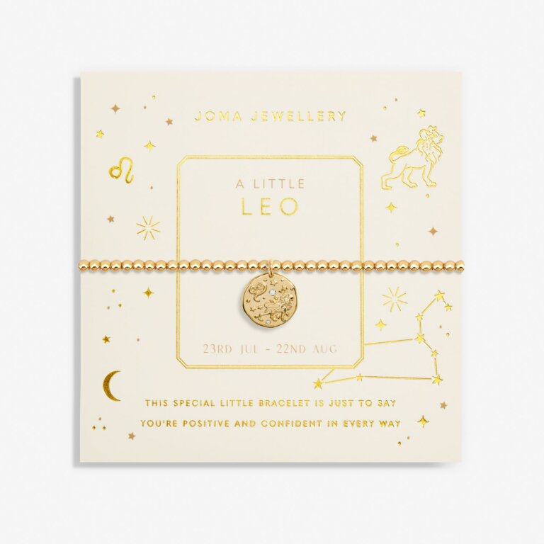 Joma Gold Leo Star Sign Bracelet