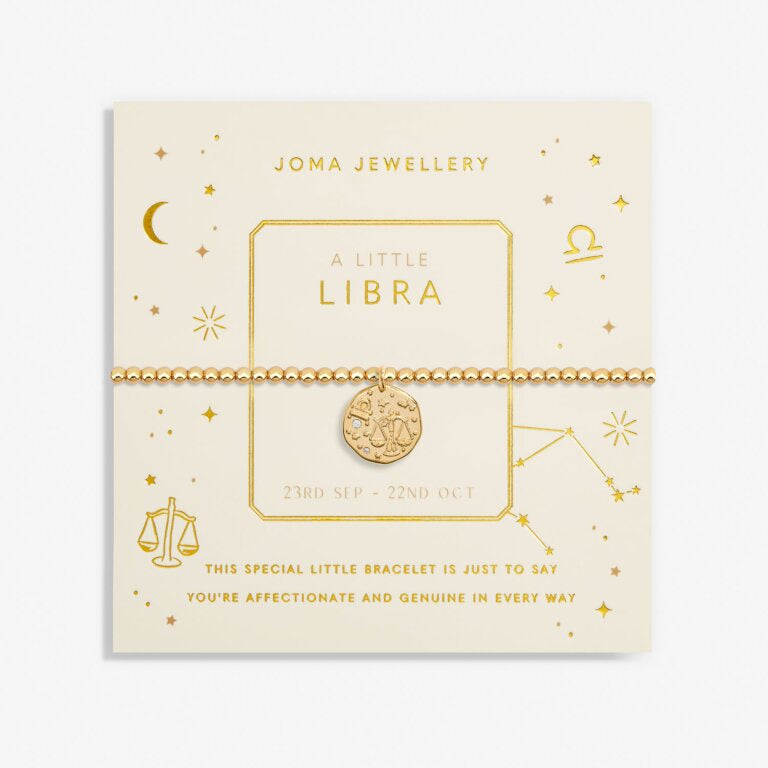 Joma Gold Libra Star Sign Bracelet