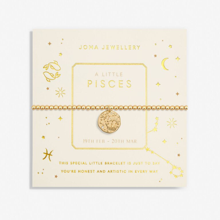 Joma Gold Pisces Star Sign Bracelet