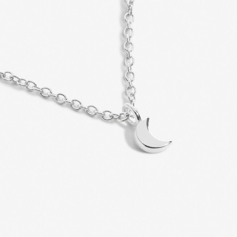 Joma Mini Charms Moon Silver Necklace