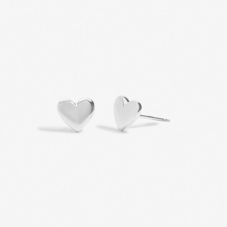 Joma Mini Charms Heart Silver Earrings