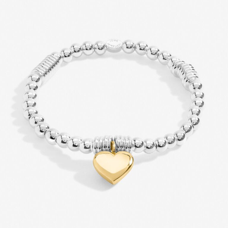 Joma Heart Silver & Gold Bracelet
