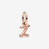 Pandora Letter z Script Alphabet Dangle Charm