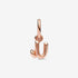 Pandora Letter u Script Alphabet Dangle Charm