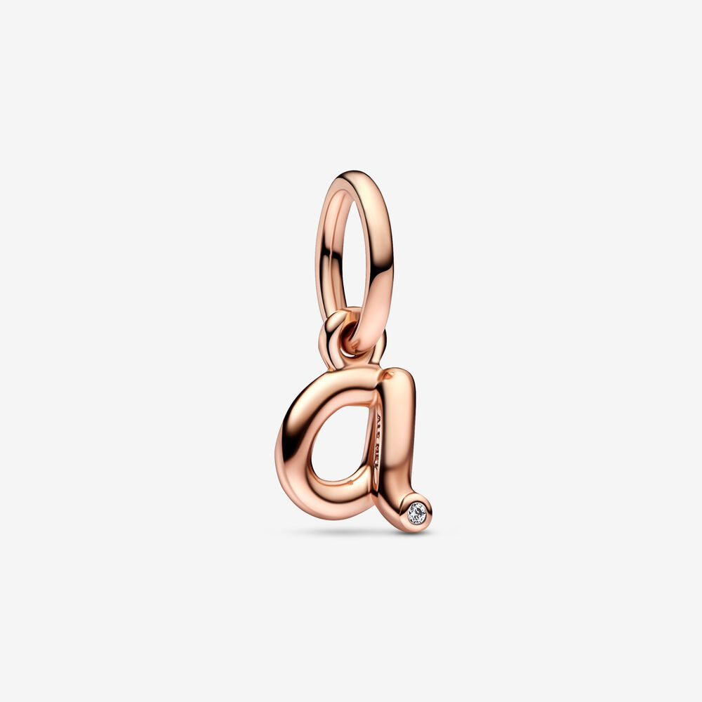 Pandora Letter a Script Alphabet Dangle Charm