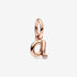 Pandora Letter a Script Alphabet Dangle Charm