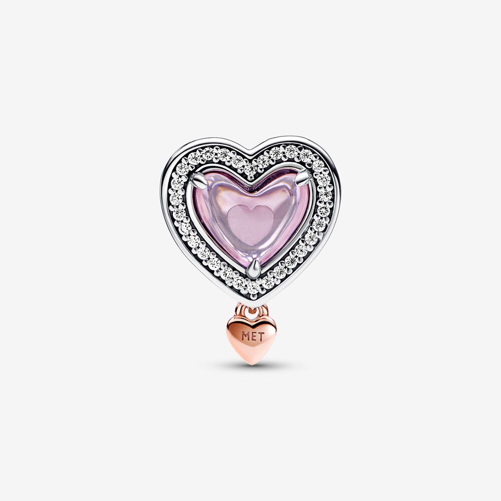 Pandora Two-tone Openwork Mum & Heart Charm