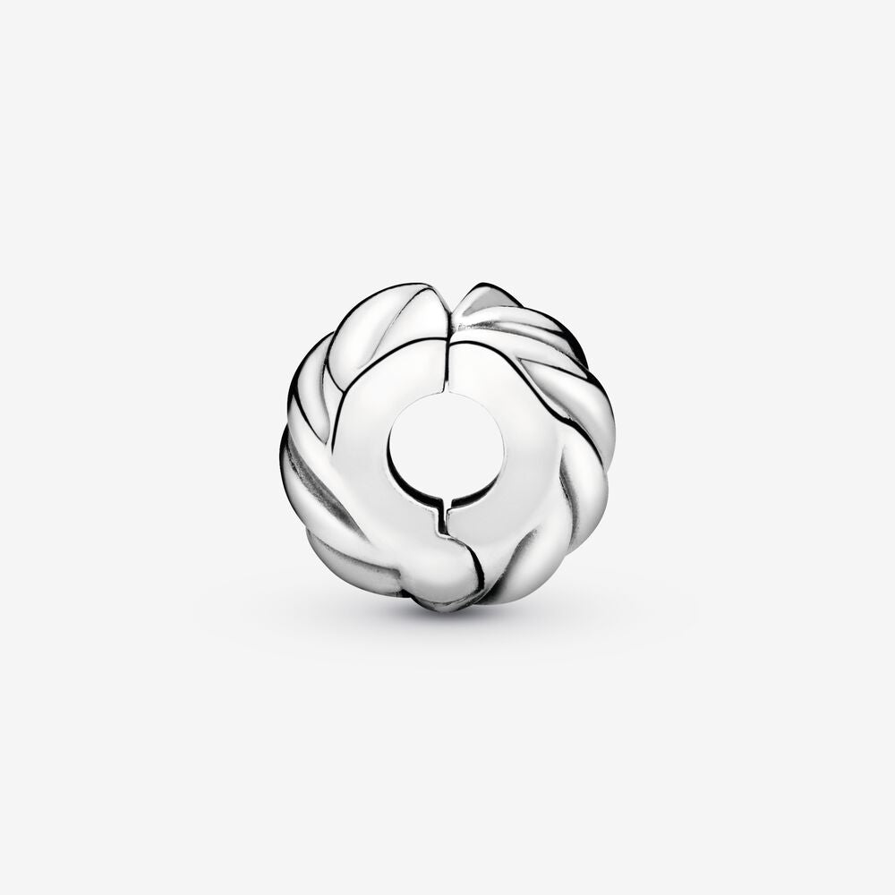 Pandora Polished Feathered Clip  Charm