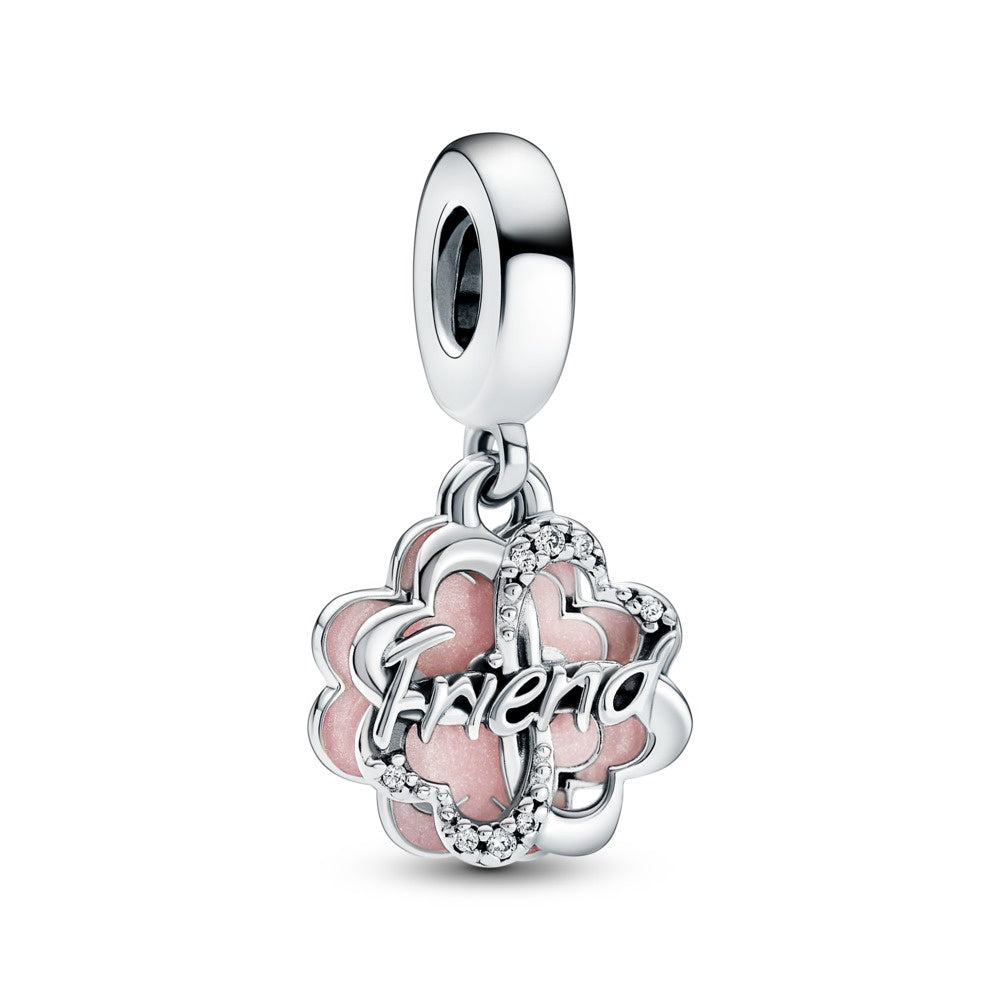 Pandora Four-leaf Clover Friendship Double Dangle Charm 792245C01