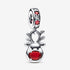 Pandora Red Nose Reindeer Murano Dangle Charm 792330C01