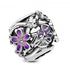 Pandora Openwork Purple Daisy Flower Charm