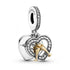 Pandora Two Tone Happy Anniversary Dangle Charm 799322C01