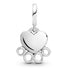 Pandora Hearts and Paw Print Dangle Charm