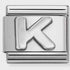 Nomination Silver Letter K Charm