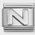 Nomination Silver Letter N Charm