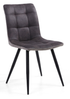 Umbria Dark Grey Suede Dining Chair