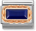 Nomination Rose Gold Lapis Baguette Stone Charm