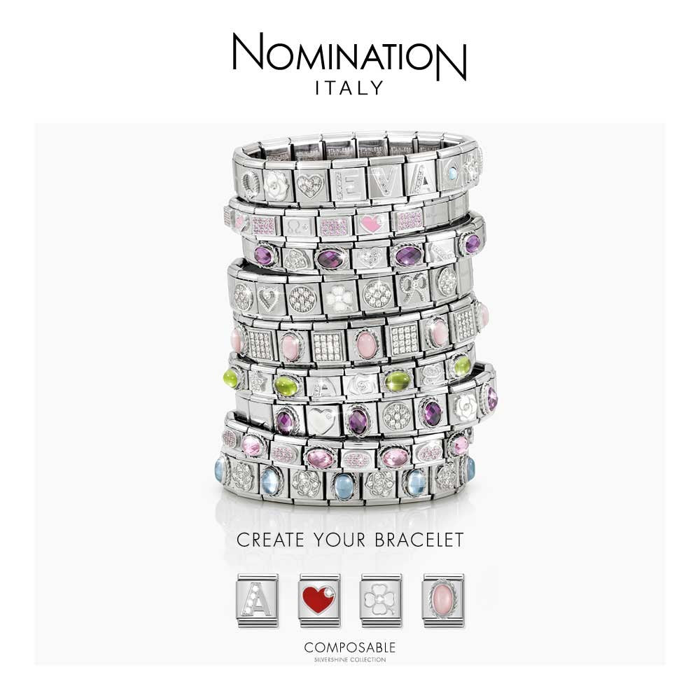 Nomination Silver Pink Heart Charm