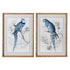 Framed Blue Parrot Picture Left Hand