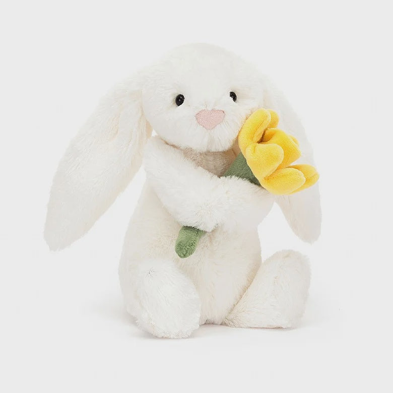 Jellycat Bashful Bunny With Daffodil BB6DF