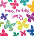 Butterflies Happy Birthday Lovely Card By Lucilla Lavender