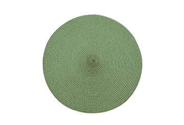 Walton & Co Circular Ribbed Placemat Olive