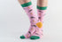 Doris & Dude Pink Monkeys Socks Bamboo Organic Cotton 3-7