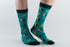 Doris & Dude Green Cockerel Socks Bamboo Organic Cotton 3-7