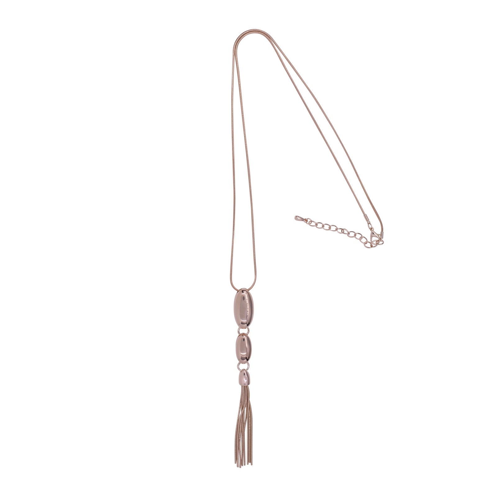 Rose Gold Fine 3 Droplet Necklace By D & X London