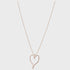 Rose Gold Loop Heart Necklace By D & X London