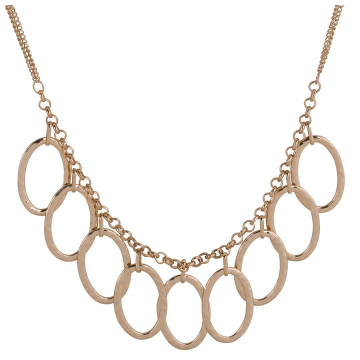 Olori Gold Ovals Statement Necklace By D & X London