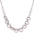Silver Geo Circle Links Short Necklace
