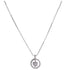 Keira White Gold Plated Crystal Encircled Heart Short Necklace By D & X London