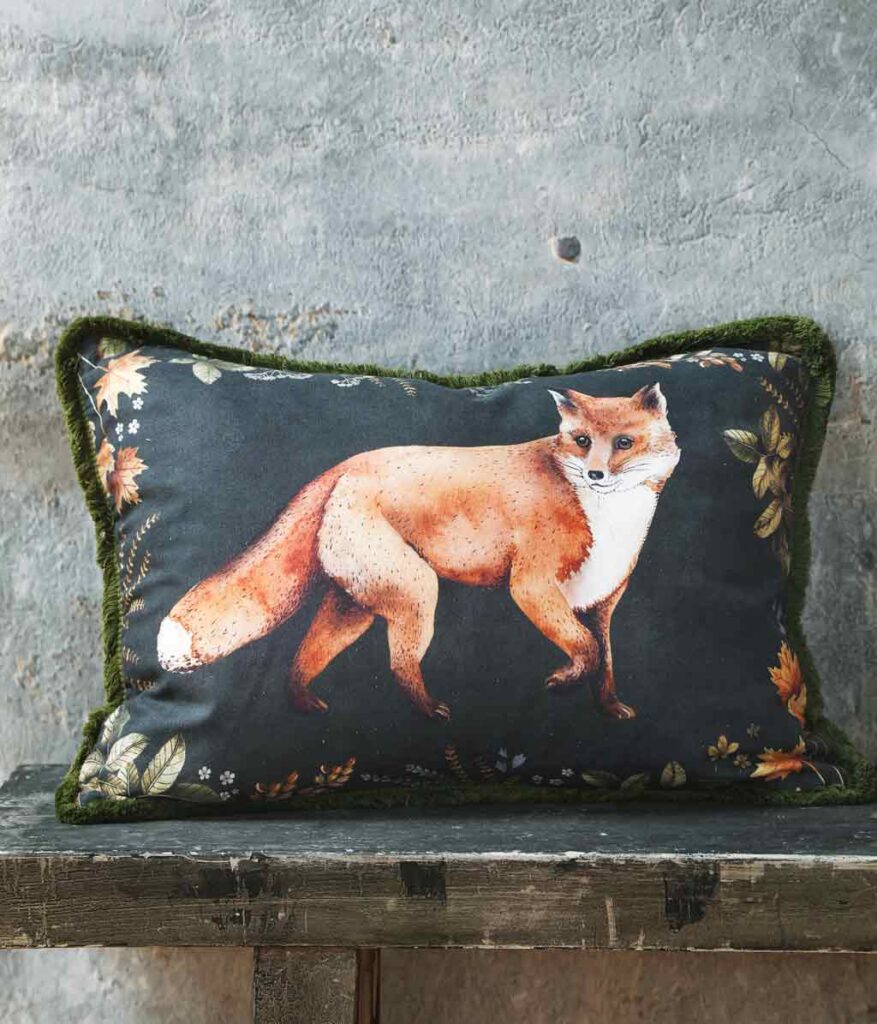 M.M. Linen Felix The Fox Cushion